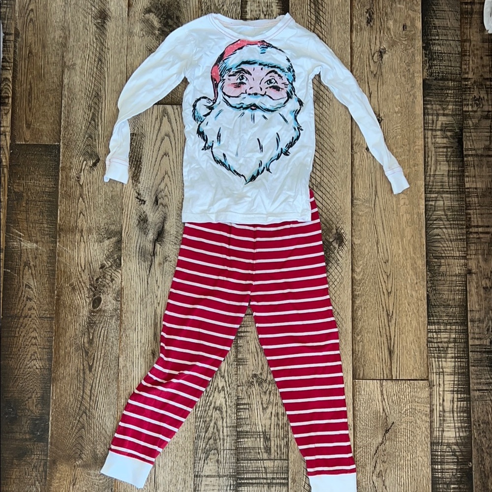 4/$12 Wes & Willy Festive Santa organic cotton kids Pajama Set | 6